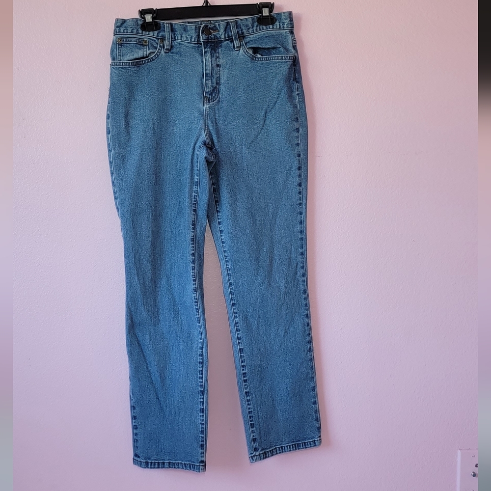 LRL Lauren Ralph Lauren Classic Straight Leg Jeans/ 8.